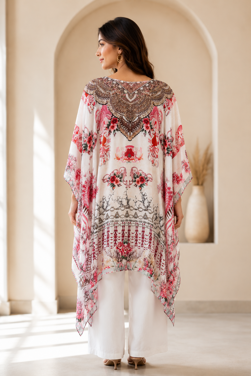 Signature Floral Embellished Kaftan