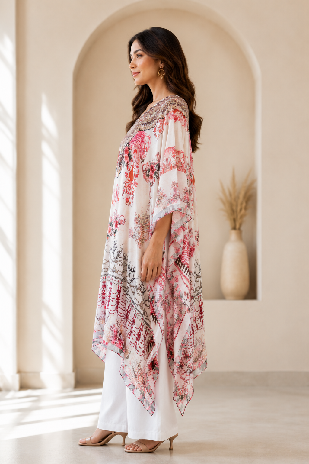 Signature Floral Embellished Kaftan