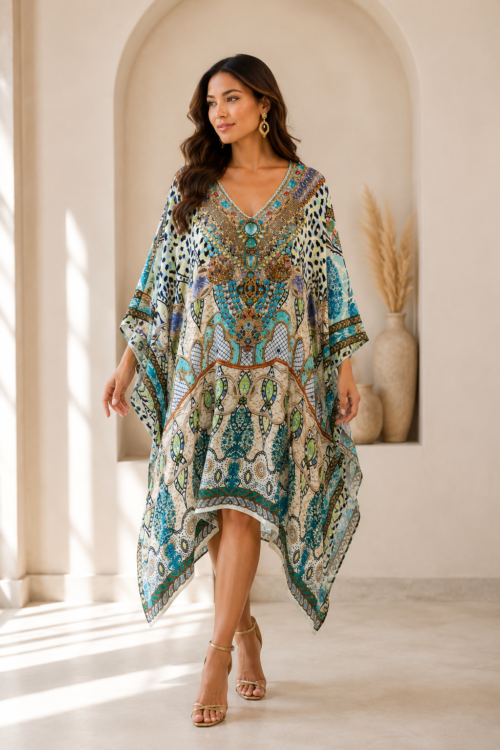 Mosaic Jewel Kaftan