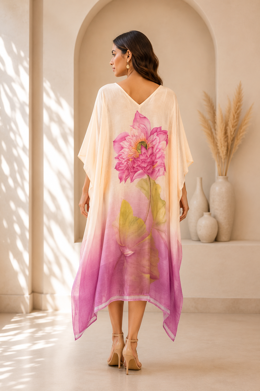 Blush Lotus Kaftan