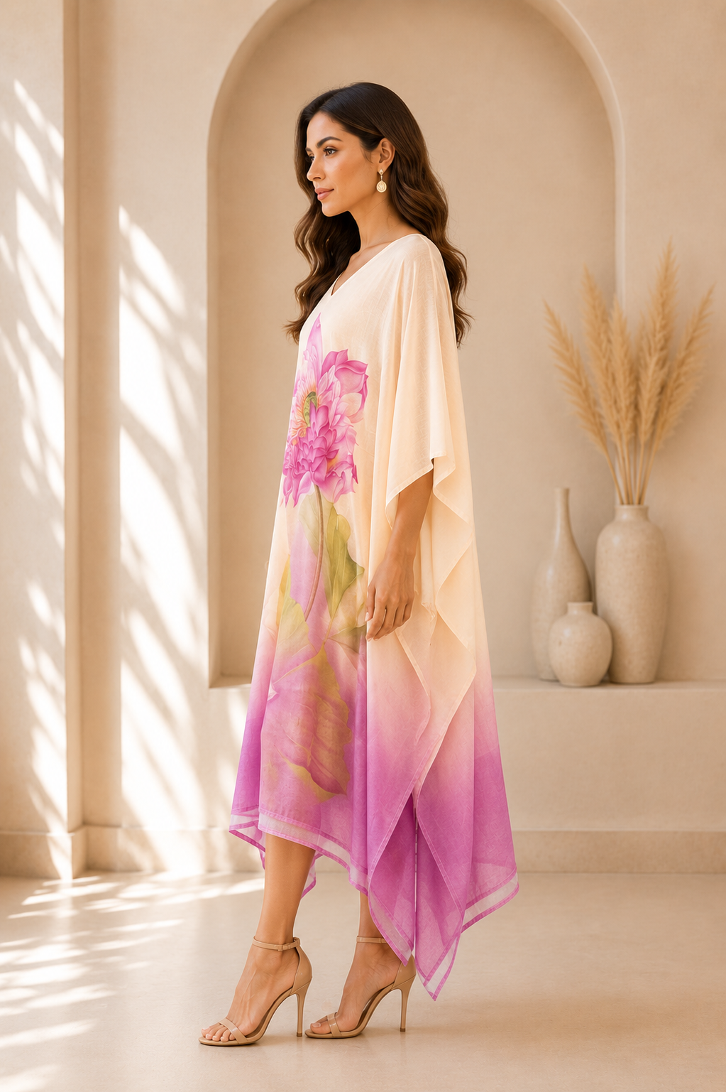 Blush Lotus Kaftan