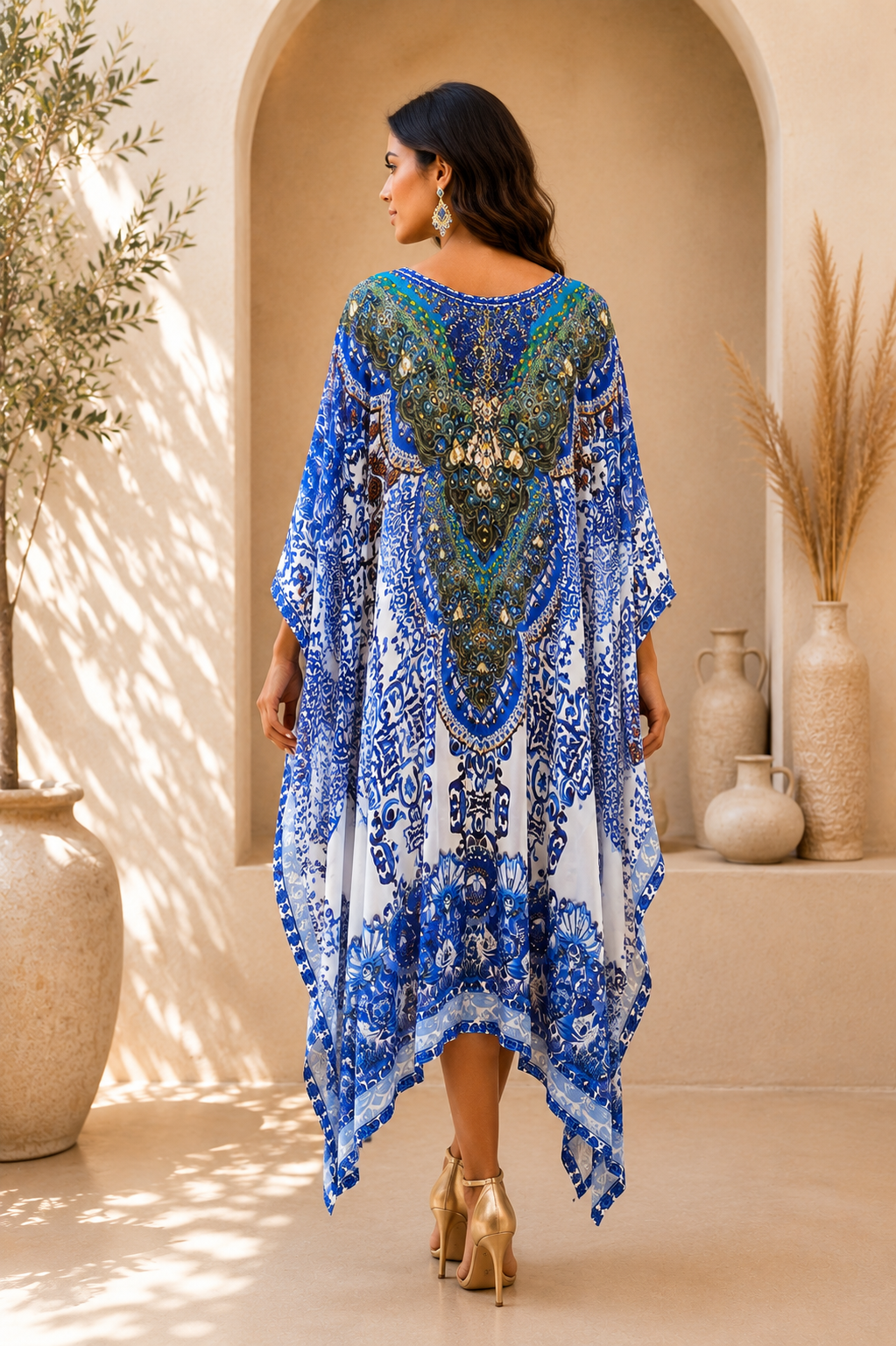 Royal Sapphire Kaftan