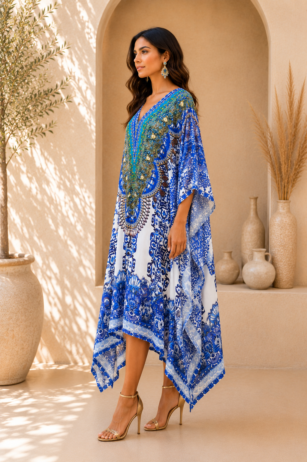 Royal Sapphire Kaftan