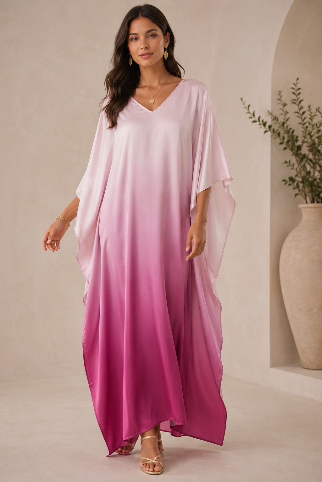 Blush Ombre Luxury Kaftan