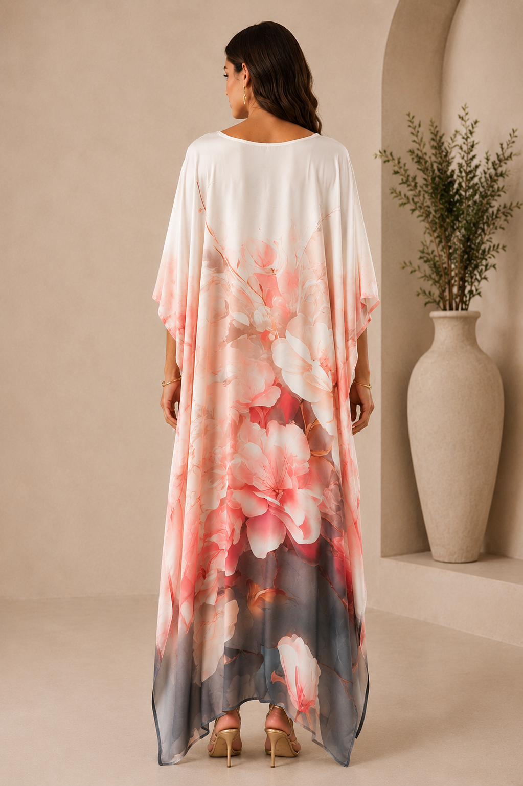 Blush Bloom Luxury Kaftan