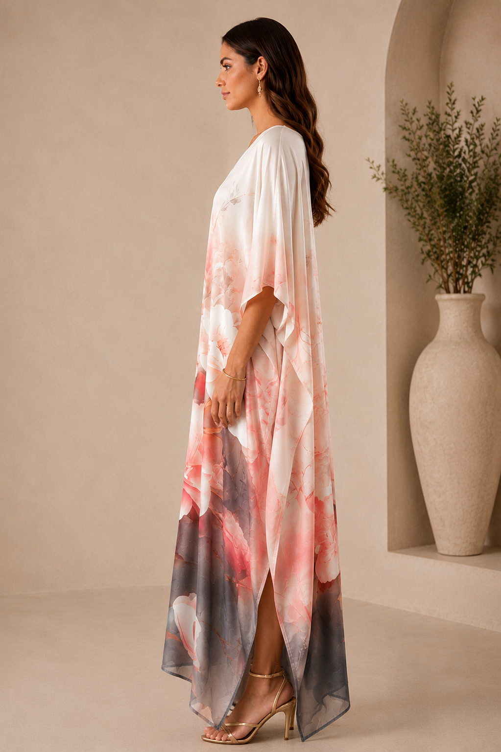 Blush Bloom Luxury Kaftan
