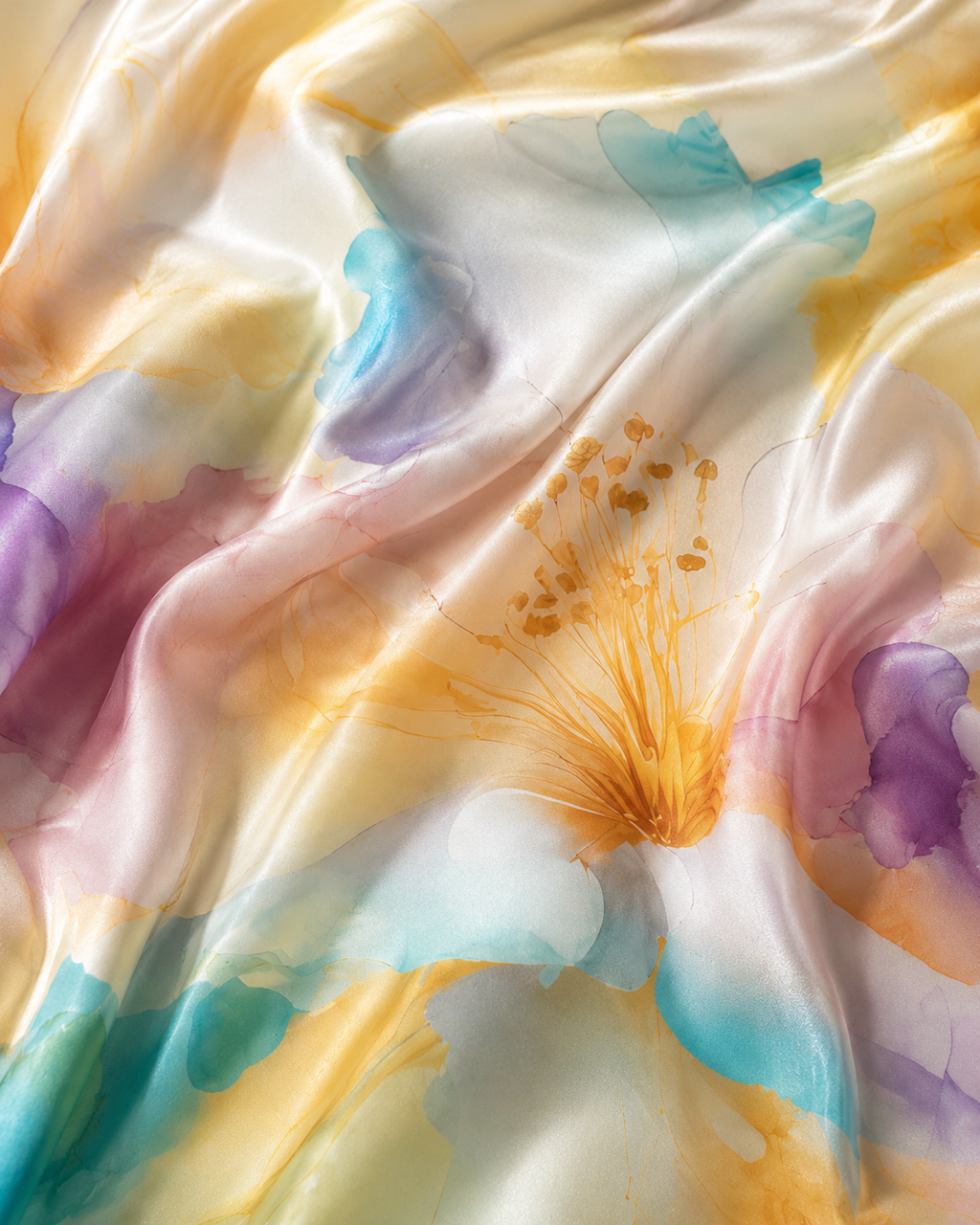Pastel Watercolor Floral Kaftan